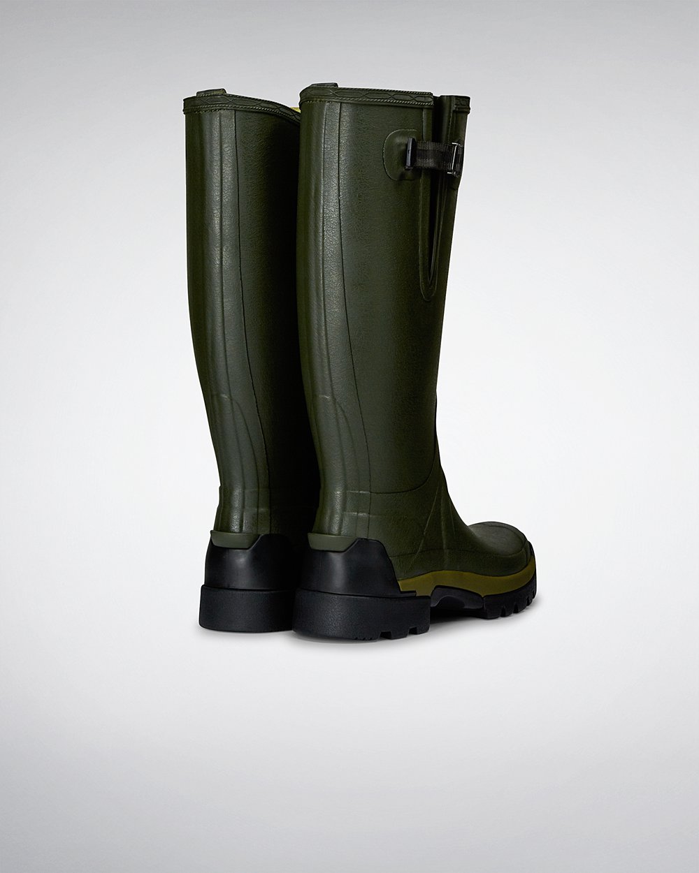 Galochas Altas Hunter Homem Verde Escuro Oliva - Balmoral Bamboo Carbon - 58KZSYMRC